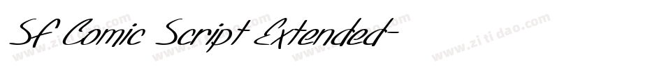 SF Comic Script Extended字体转换